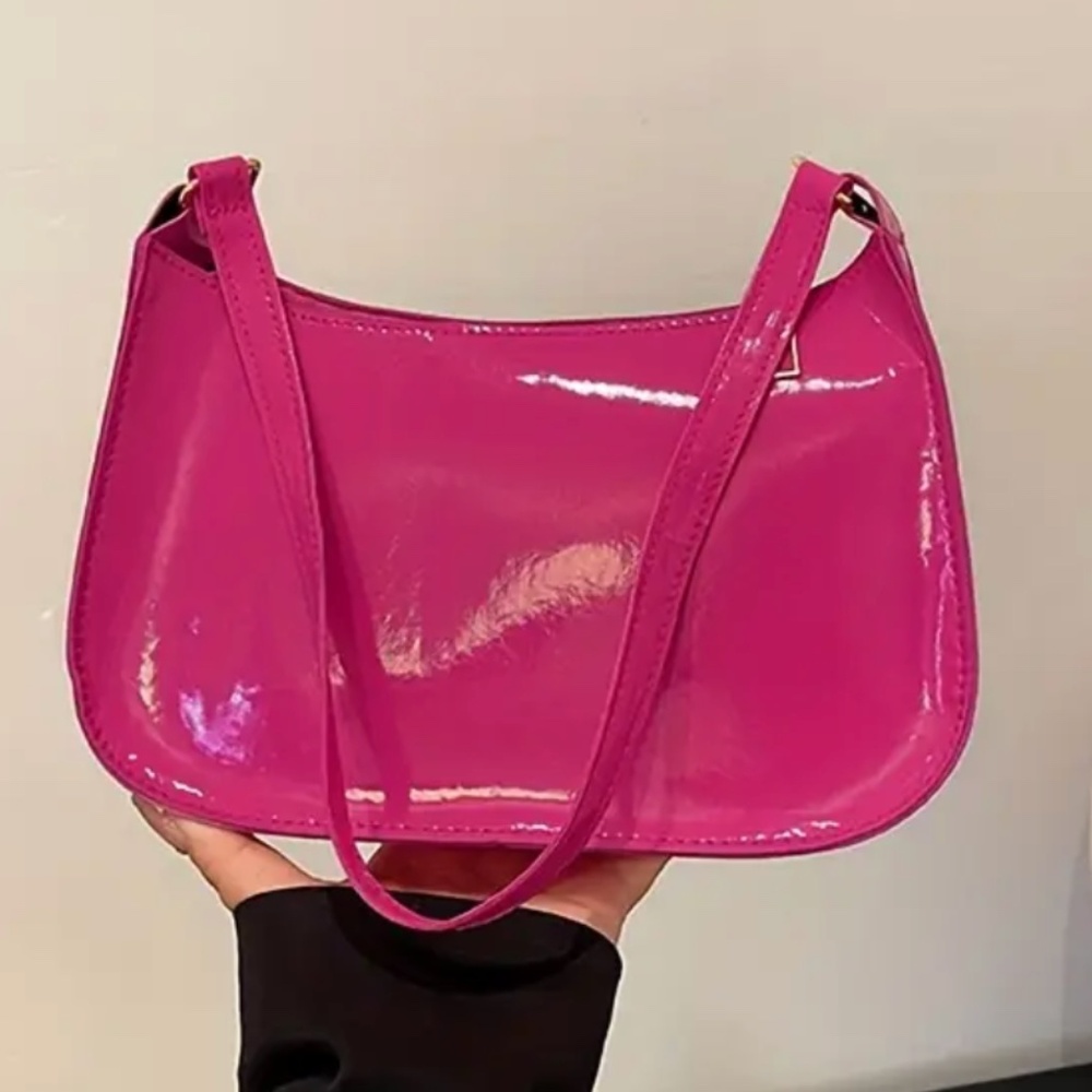Vintage Solid Color Hobo Shoulder Bag for Women